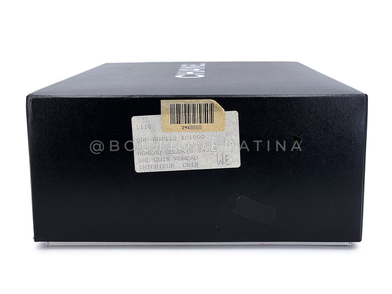 Chanel 1994 Vintage Black Medium Classic Double Flap Bag 24k GHW Lambskin 0O3