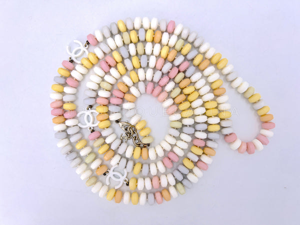 Chanel 2014 Supermarket "Candy" Long Pastel Multicolor Necklace