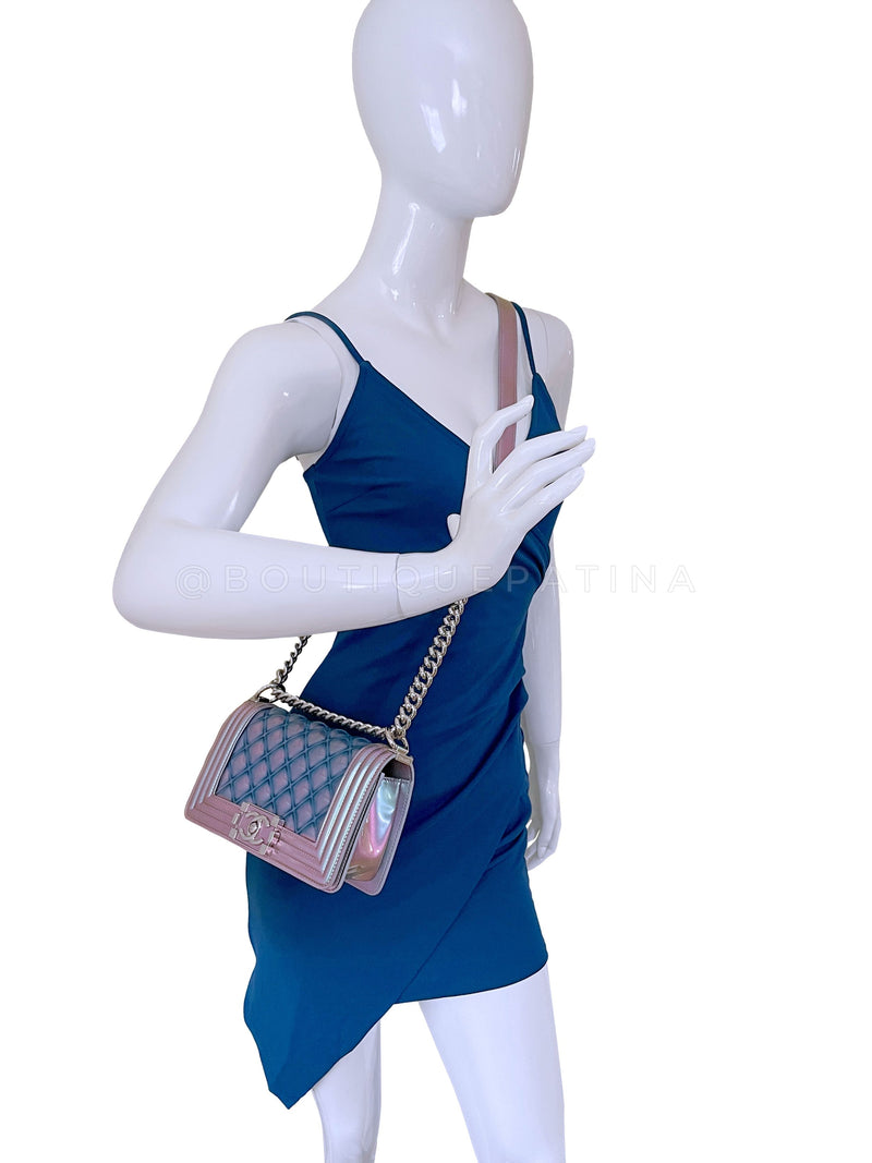Chanel Boy Chanel Womens Shoulder Bags, Blue