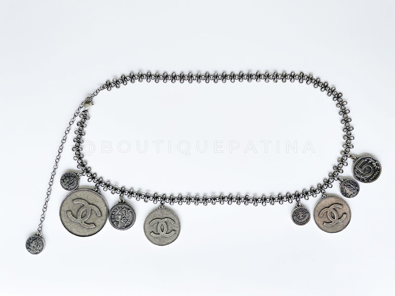 Chanel 2003 Spring Runway Belt Coin Medallion Necklace RHW