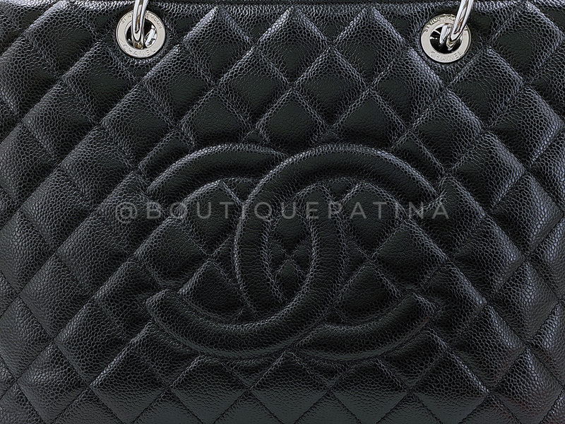 Chanel Black Caviar Grand Shopper Tote GST Bag SHW – Boutique Patina