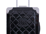 Chanel Airlines Minaudière Trolley Bag 2016 Black Evening in the Air Clutch Patent