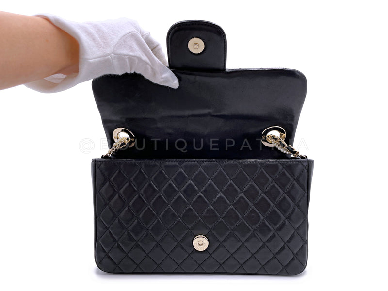 Chanel Black Westminster Pearl and Chain Flap Bag