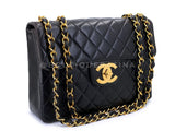 Chanel 1996 Vintage Black Jumbo Classic Flap Bag 24k GHW Lambskin  3QC