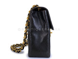 Chanel 1996 Vintage Black Jumbo Classic Flap Bag 24k GHW Lambskin  3QC