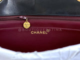 Chanel 1996 Vintage Black Jumbo Classic Flap Bag 24k GHW Lambskin  3QC