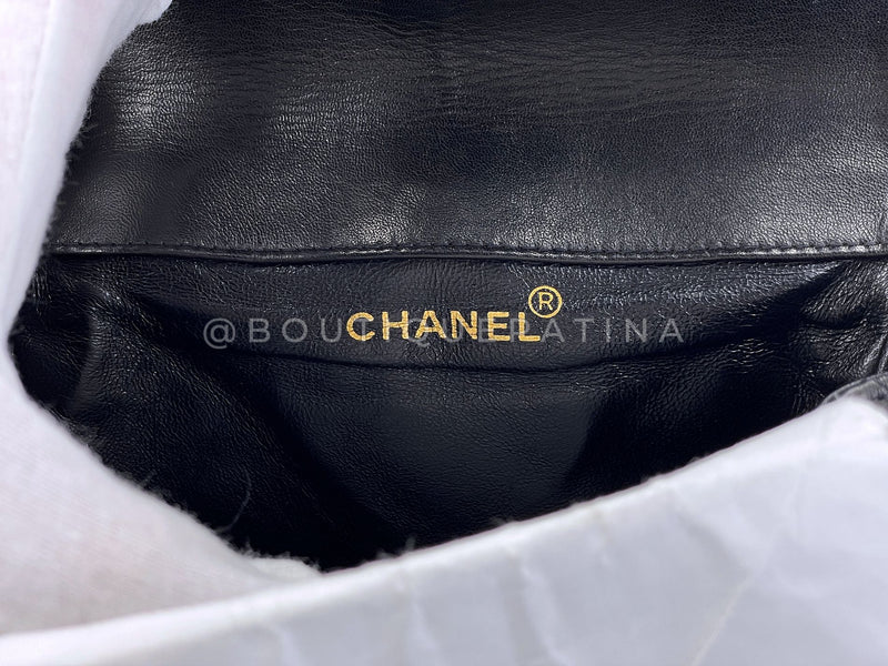 Chanel 1996 Vintage Black Lambskin Duma Backpack Bag 24k GHW CAR