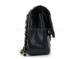 Chanel Vintage Black Caviar Medium Classic Flap Bag 2008 Double 24k GHW