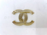 Chanel 19A Egypt Green Crocodile Print Gold Brooch Paris-New York YE7