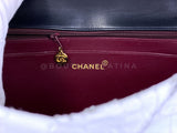 Chanel 1994 Vintage Black Maxi Classic Flap Bag 24k GHW FTD
