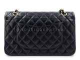 Chanel 2008 Vintage Black Medium Classic Double Flap Bag 24k GHW 0O3