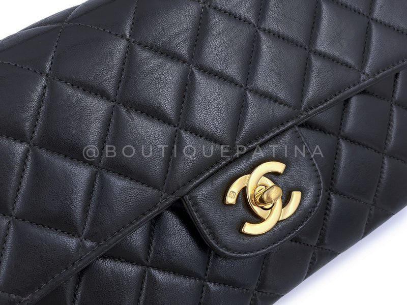 Chanel 1996 Vintage Black Kelly Flap Bag "Mommy" 24k GHW KGI