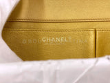 Chanel 19A Egypt Pale Gold Jumbo Clutch Bag Crocodile CC Paris-New York 5QW