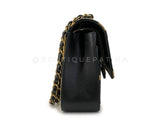 Chanel 19A Egypt Black/Gold Crocodile and Python Print Medium Classic Double Flap Bag GHW Paris-New York 925