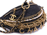 Chanel 19A Black All About Chains Pearl Fanny Pack Bag GHW Egypt Paris-New York 1LP