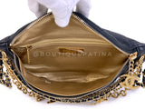 Chanel 19A Black All About Chains Pearl Fanny Pack Bag GHW 1LP