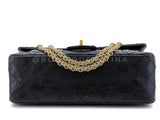 Rare Chanel Lucky Charms 2.55 Small Reissue Double Flap Bag Black RHW 225