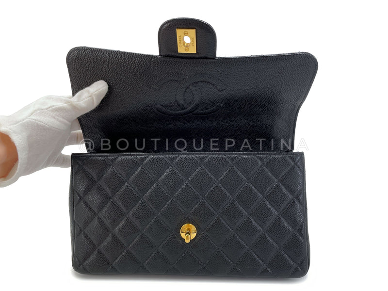 Chanel 1997 Vintage Black Caviar Kelly Flap Parent Bag 24k GHW – Boutique  Patina