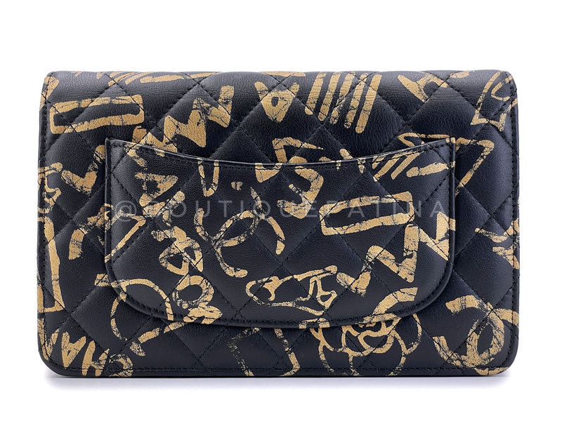 Chanel 19A Egypt Raised Pyramid Graffiti WOC Wallet on Chain Bag Paris-New York UT1