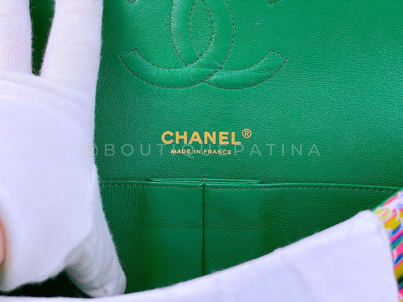 Chanel 17S Denim Rainbow Stitched Robot Charm Medium Flap Bag – Boutique  Patina