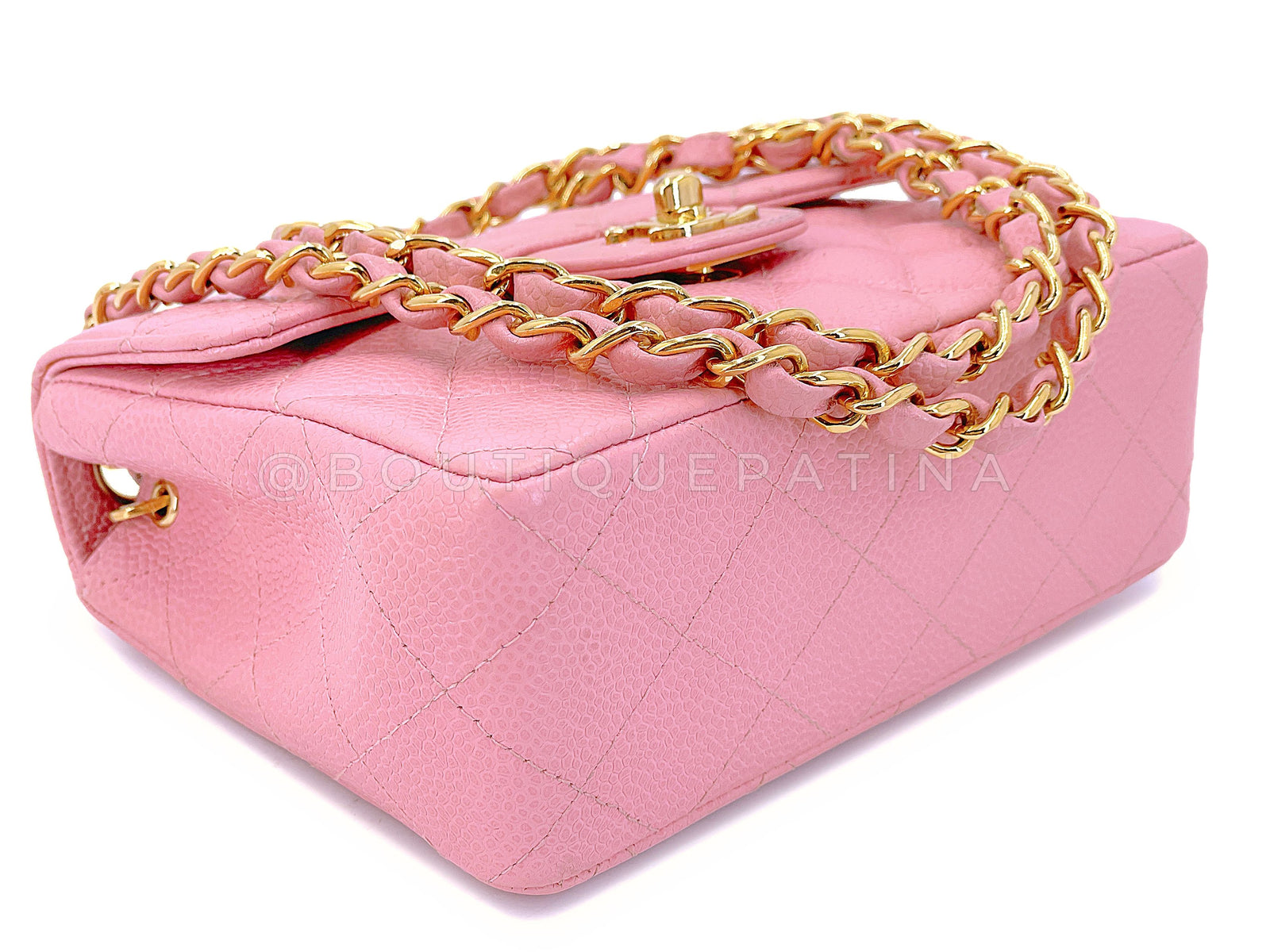 Chanel 2004 Vintage Sakura Pink Square Mini Flap Bag 24k GHW RJA – Boutique  Patina