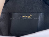 Rare Chanel 1995 "Barbie" Round Patent Circle Vanity Case Bag 24k GHW