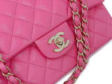Chanel 20S Barbie Pink Caviar Small Classic Double Flap Bag GHW