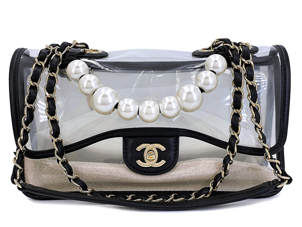 Chanel Sand by the Sea Pearl and PVC Flap Bag – Boutique Patina