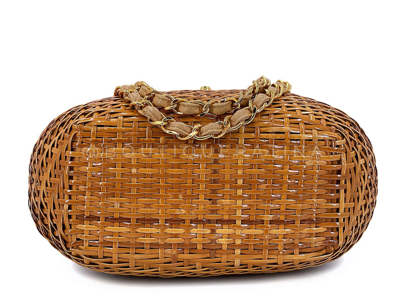 1950s Woven Wicker Polka Dot Lined Basket Purse – Birthday Life Vintage