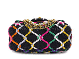 Chanel Rainbow Roped Square Mini Pearl Crush Flap Bag 2022 Z0G