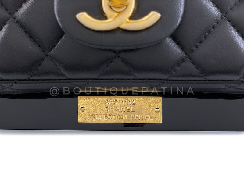 Chanel 2014 "Collection Privée" Framed Mini Flap Minaudière Clutch Bag