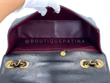 Chanel 1996 Vintage Black Jumbo Classic Flap Bag 24k GHW Lambskin  3QC