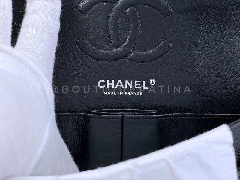 Chanel Black Caviar Small Classic Double Flap Bag SHW