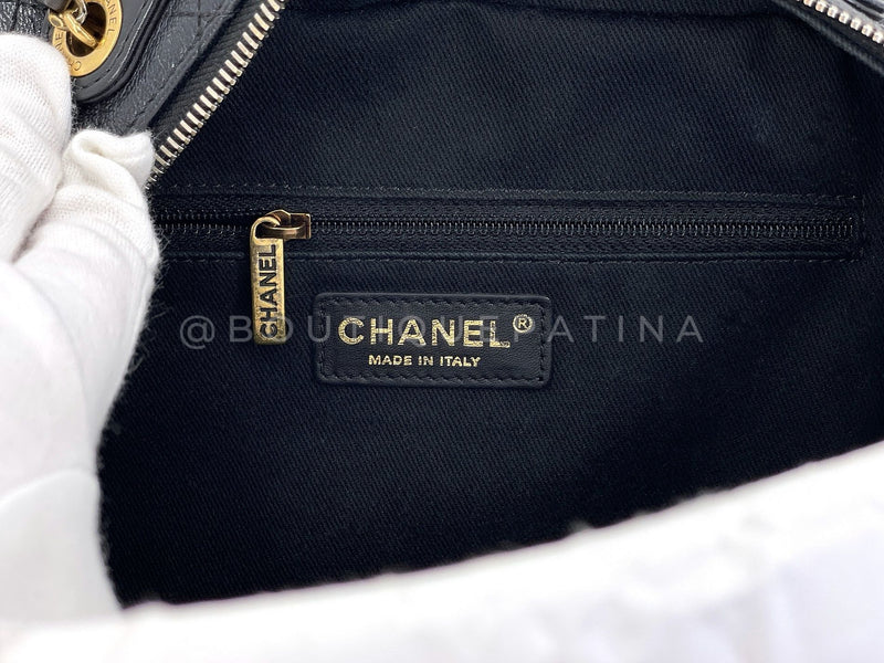 Chanel Black Luxe Vanity Case Bag Coco Curve GHW 36V