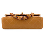 Chanel Vintage Tortoise Classic Flap Beige Caramel Lambskin 1996 Bag 24D