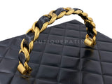 Chanel Vintage Box Vanity XL Quilted Bag Case 24k GHW 1994 PZ8