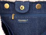 Chanel Denim Shearling Tote Bag Egyptian Paris-NY Convertible 19A GHW J7T