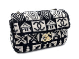 Chanel Coco Neige Rectangular Mini Flap Bag Cashmere Knit NE0