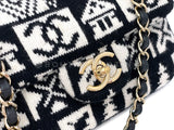 Chanel Coco Neige Rectangular Mini Flap Bag Cashmere Knit NE0