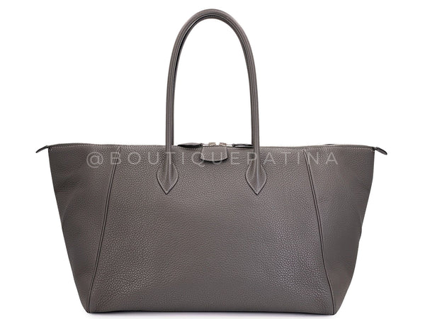 Hermès Paris Bombay Etoupe Clemence Taupe 37 Tote Bag PHW