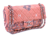 Chanel Vintage Pink Bandana Flap Bag SHW 2009 SHW W8A