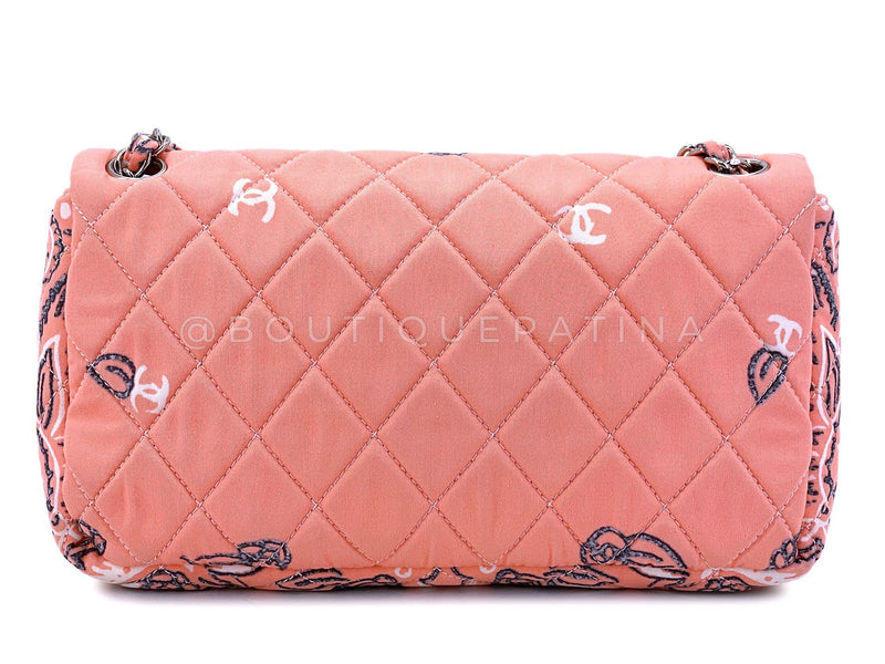 Chanel Vintage Pink Bandana Flap Bag SHW 2009 SHW W8A