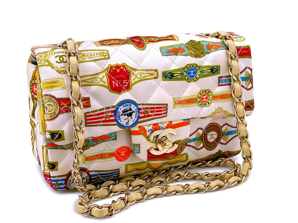 Chanel Coco Cuba Mini Flap Bag 17C Multicolor Print Rectangular GHW