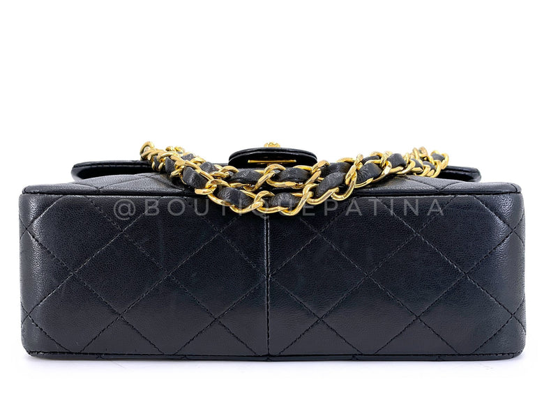 Chanel Vintage Mini 20cm Flap Bag Classic Lambskin 24k GHW FEL