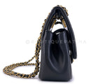 Chanel Black Chain Handle A Real Catch Flap Bag GHW  4LY