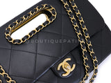 Chanel Black Chain Handle A Real Catch Flap Bag GHW  4LY