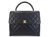 Chanel Vintage Caviar Kelly Bag Black 1999 24k GHW KET