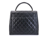 Chanel Vintage Caviar Kelly Bag Black 1999 24k GHW KET