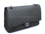 Chanel 2019 Large Airlines XXL Flap Bag Maxi Charcoal Gray V67