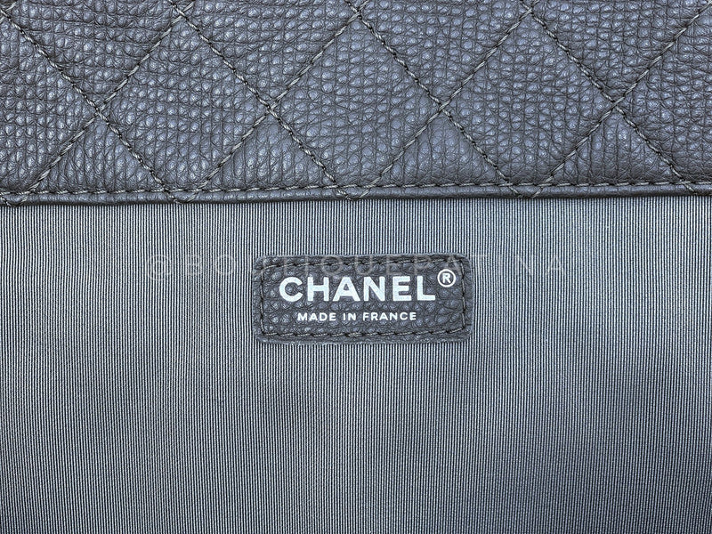 Chanel 2019 Large Airlines XXL Flap Bag Maxi Charcoal Gray V67